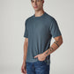 Men's Solid Regular Fit Waffle T-Shirt - Side View