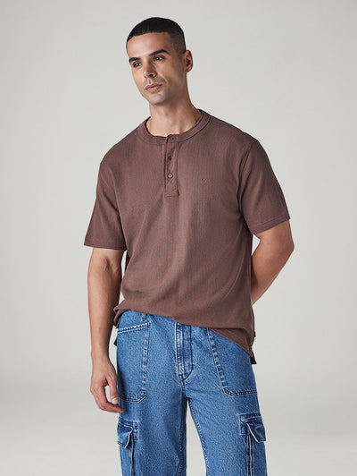 levi's Men's Solid Regular Fit Waffle T-Shirt-picture-38