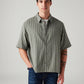 Men's Striped Boxy Fit Shirt - Styleshot View