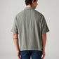 Men's Striped Boxy Fit Shirt - Back View