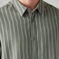 Men's Striped Boxy Fit Shirt - Detail View
