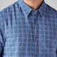 Men's Checkered Boxy Fit Shirt - Detail View