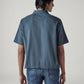Men's Textured Boxy Fit Oxford Shirt - Back View