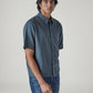 Men's Textured Boxy Fit Oxford Shirt - Side View