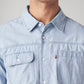 Men's Solid Slim Fit Shirt - Detail View