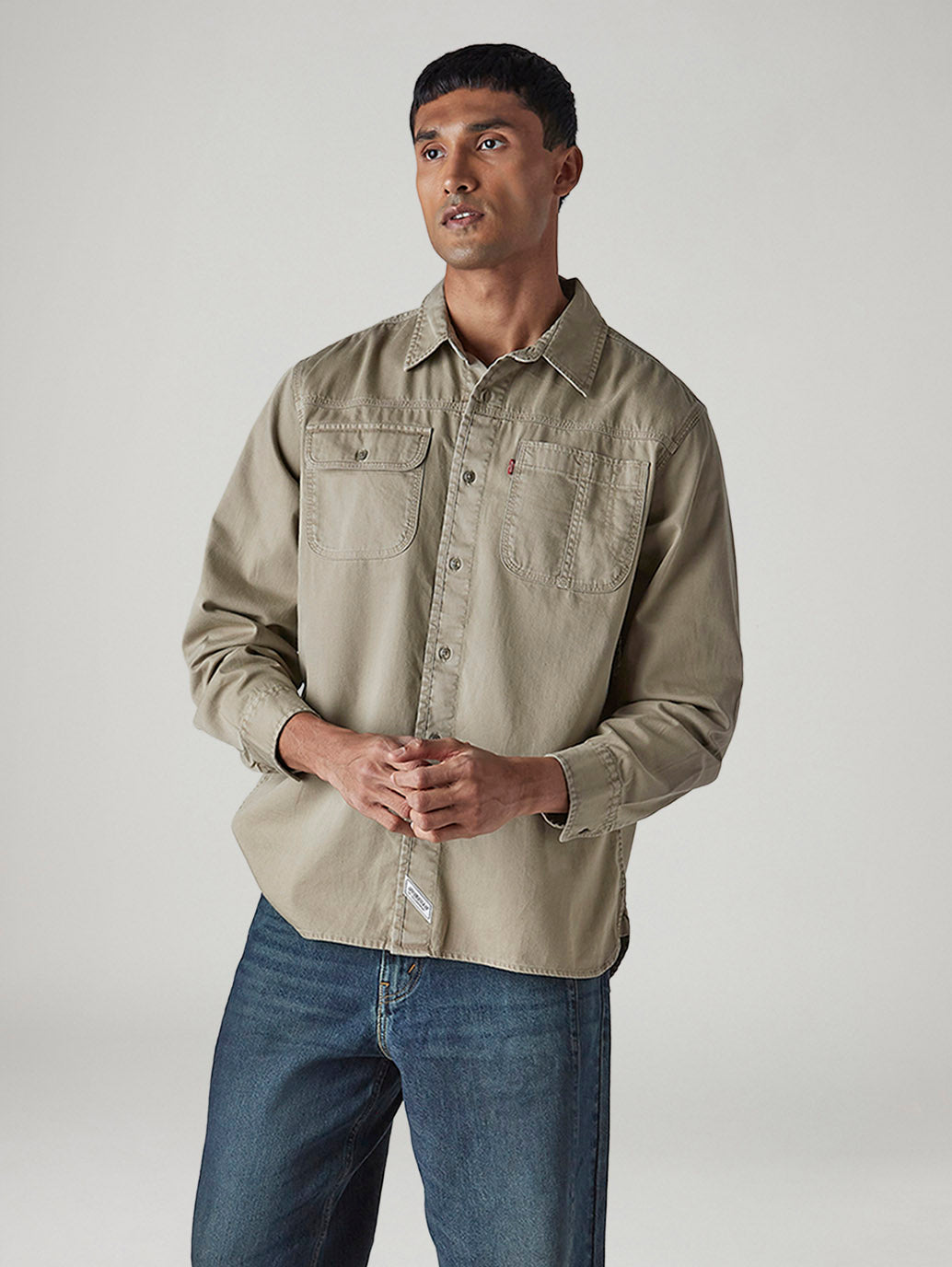 Men's Solid Relaxed Fit Shirt