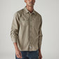 Men's Solid Relaxed Fit Shirt - Front View