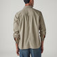 Men's Solid Relaxed Fit Shirt - Back View