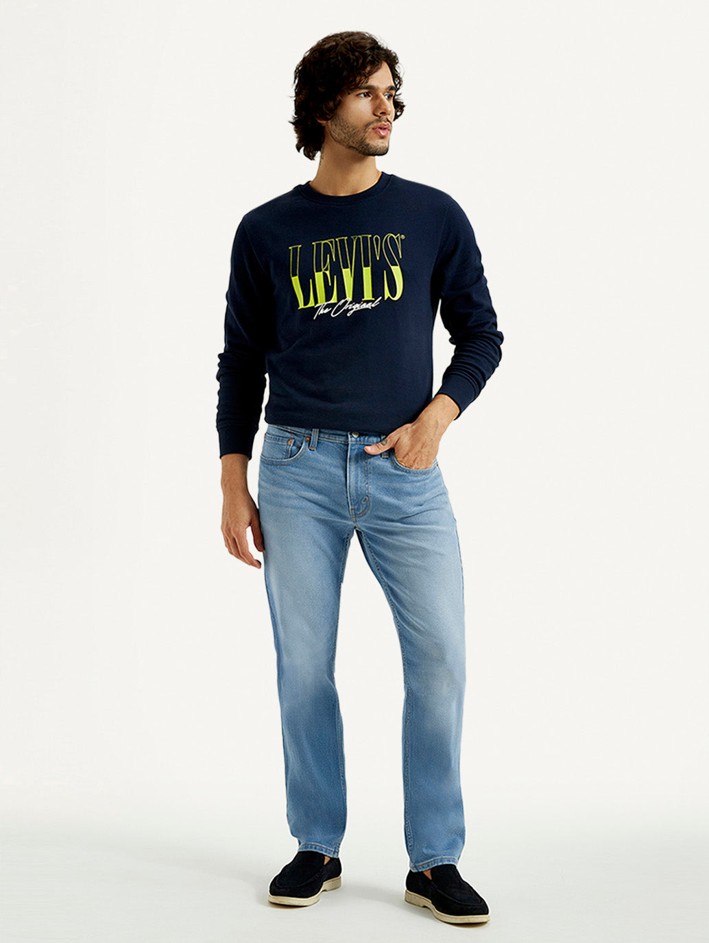 Men's 527 Med Indigo Bootcut Fit Mid Rise Jeans