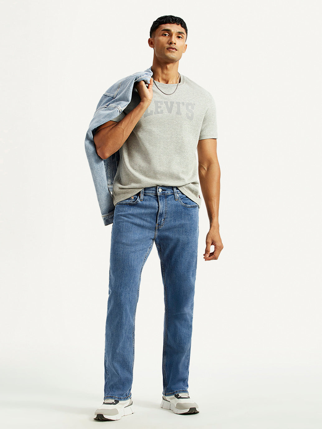 Men's 527 Med Indigo Bootcut Fit Mid Rise Jeans - Styleshot View