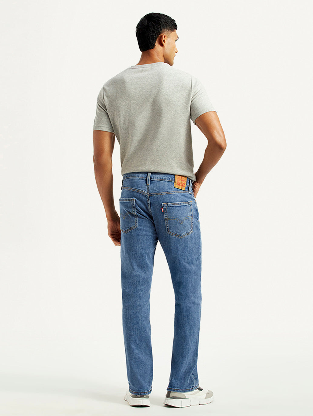 Men's 527 Med Indigo Bootcut Fit Mid Rise Jeans - Back View