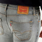 Men's 527 Light Grey Bootcut Fit Mid Rise Jeans - Detail View