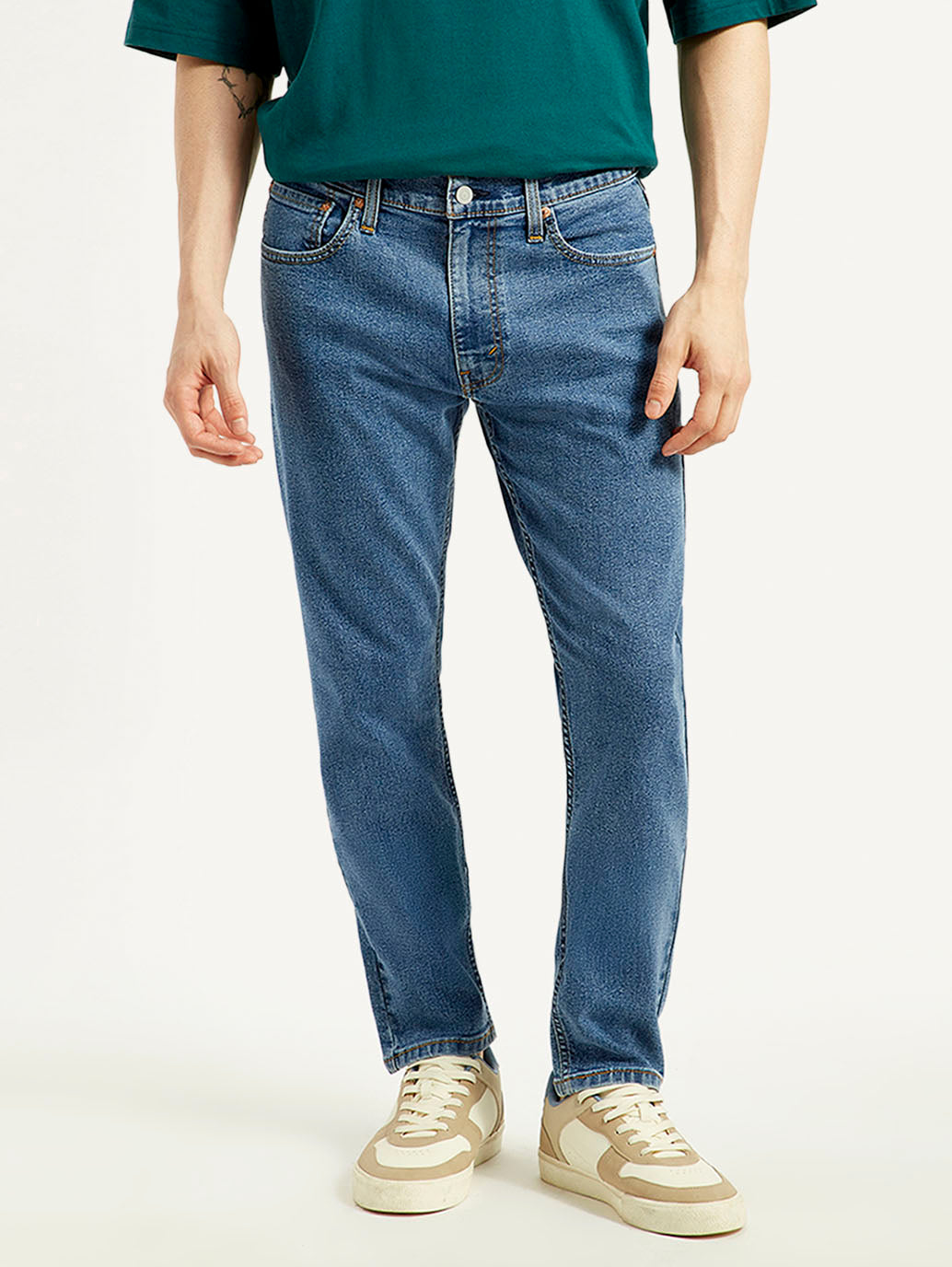 Men's 527 Mid Indigo Bootcut Fit Mid Rise Jeans - Front View