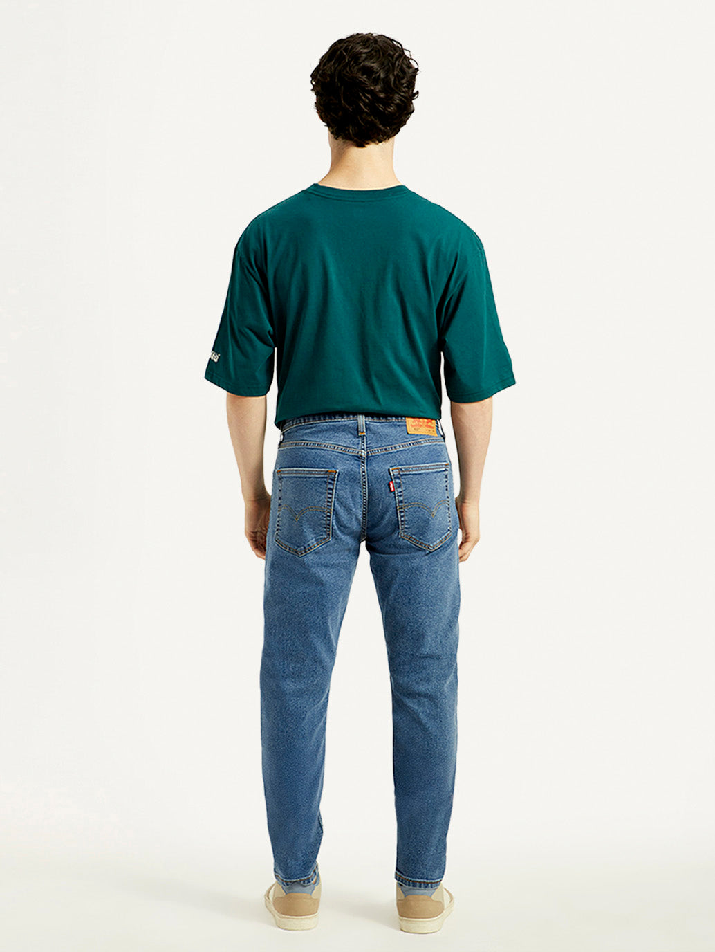 Men's 527 Mid Indigo Bootcut Fit Mid Rise Jeans - Back View