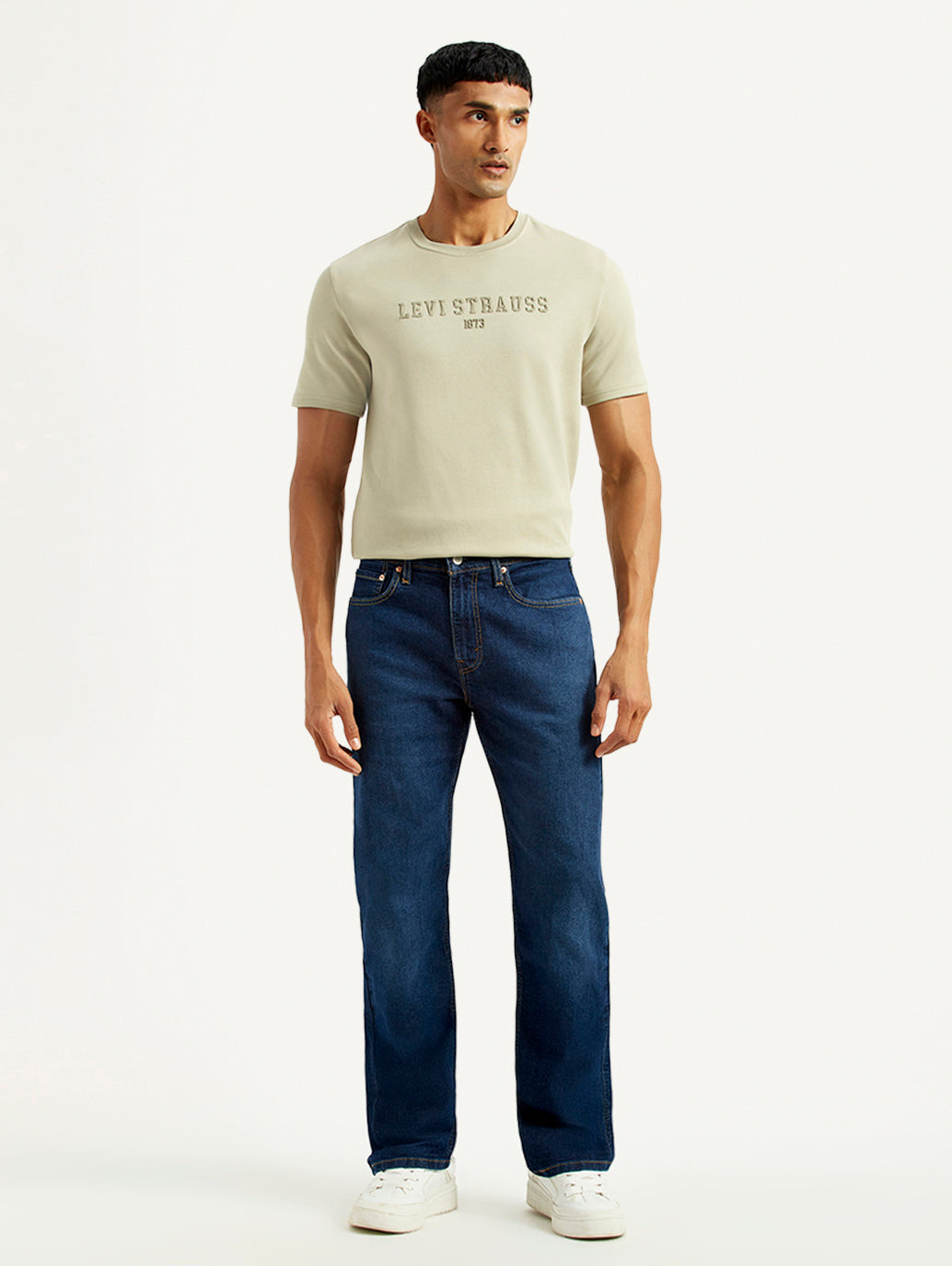 Men's 527 Indigo Slim Bootcut Fit Mid Rise Jeans - Front View