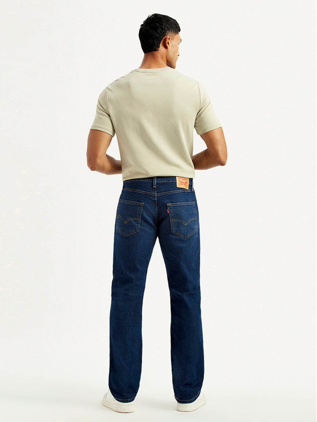Men's 527 Indigo Slim Bootcut Fit Mid Rise Jeans - Back View