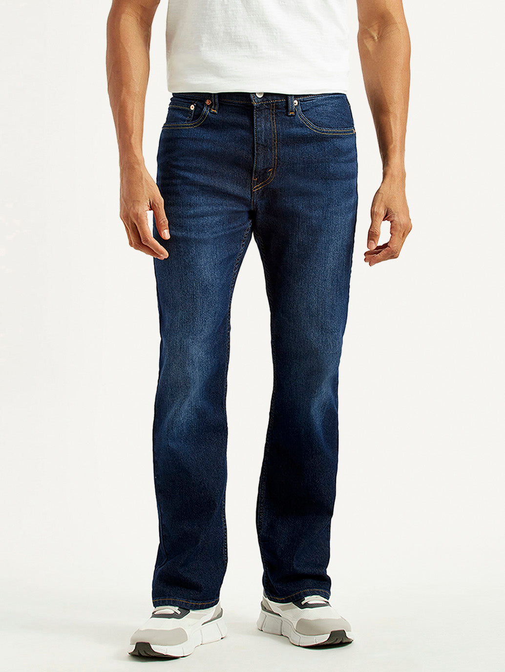 Men's 527 Indigo Slim Bootcut Fit Mid Rise Jeans - Front View