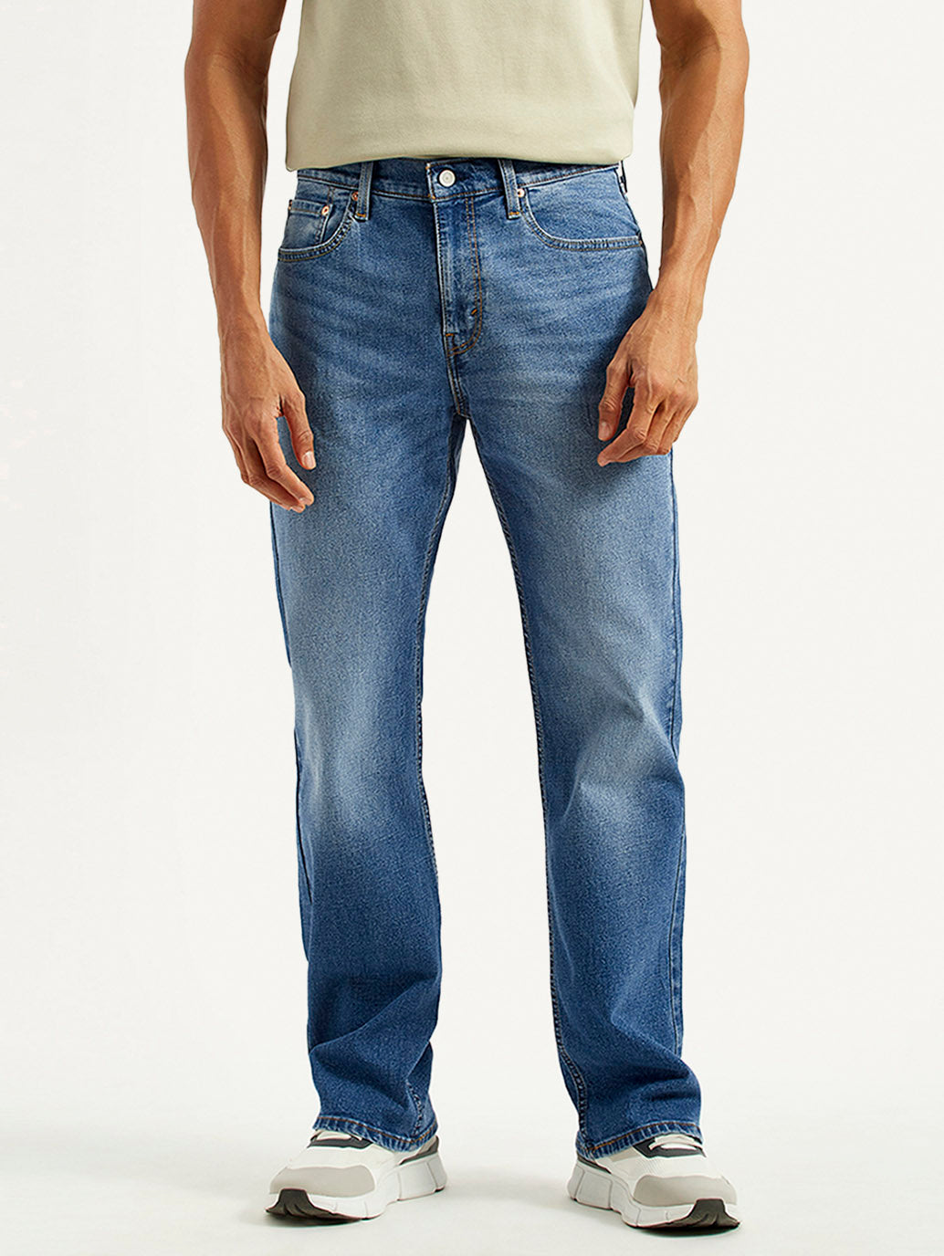 Men's 527 Indigo Slim Bootcut Fit Mid Rise Jeans - Front View
