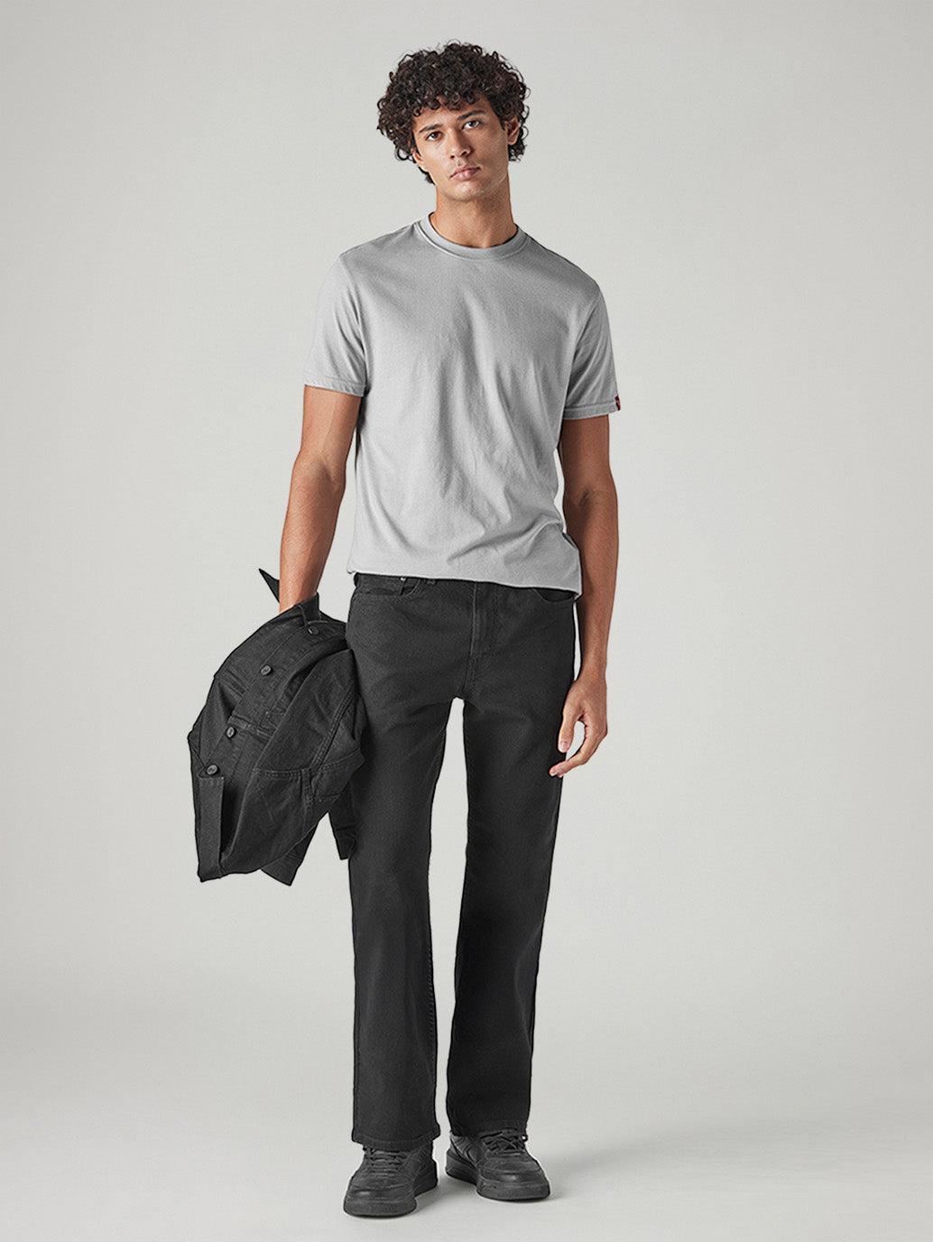 Men's 527 Charcoal Grey Bootcut Fit Mid Rise Jeans