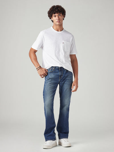 levi's Men's 527 Med Indigo Bootcut Fit Mid Rise Tinted Jeans-picture-22