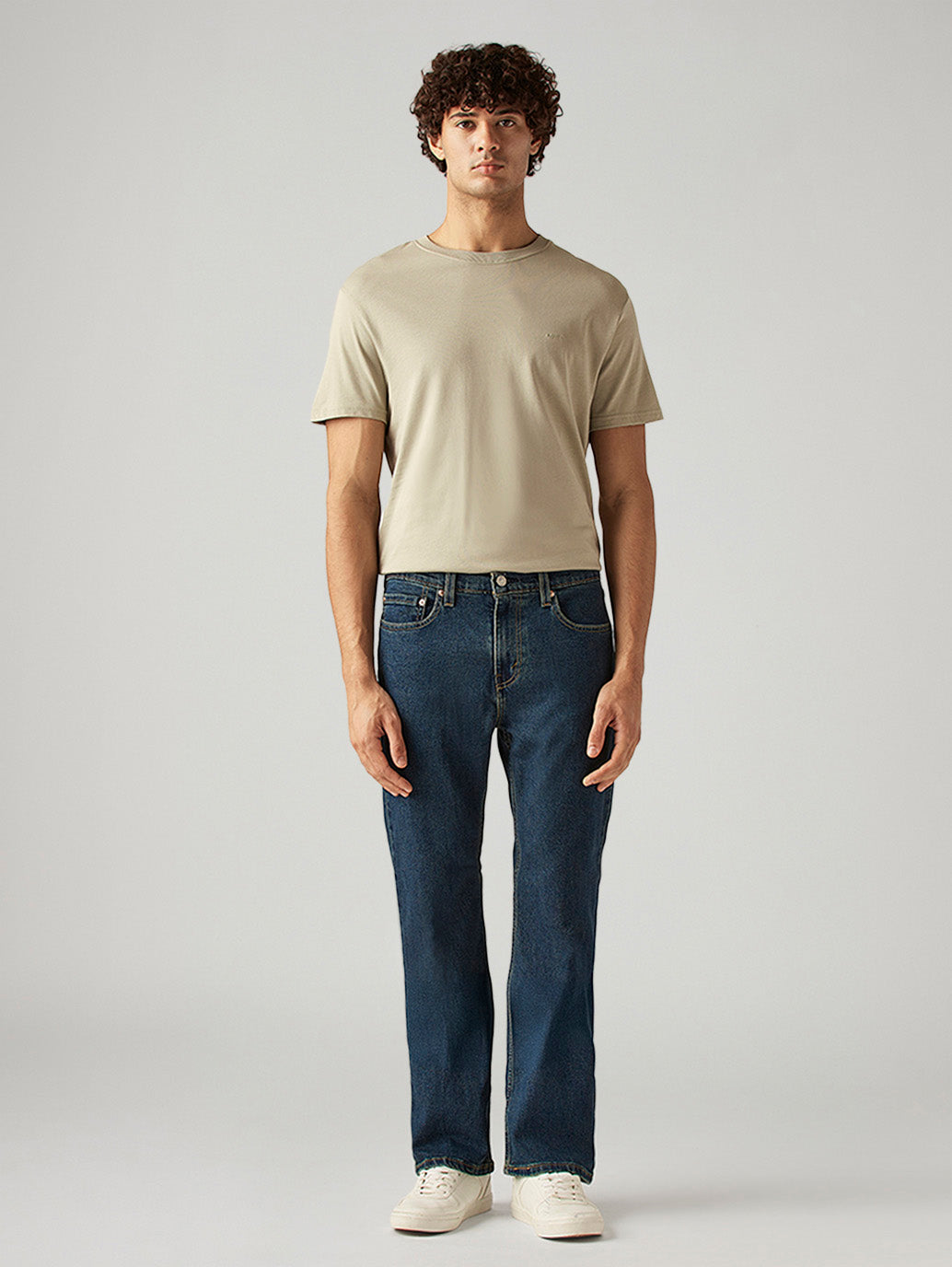 Men's 527 Blue Bootcut Fit Mid Rise Tinted Jeans - Front View