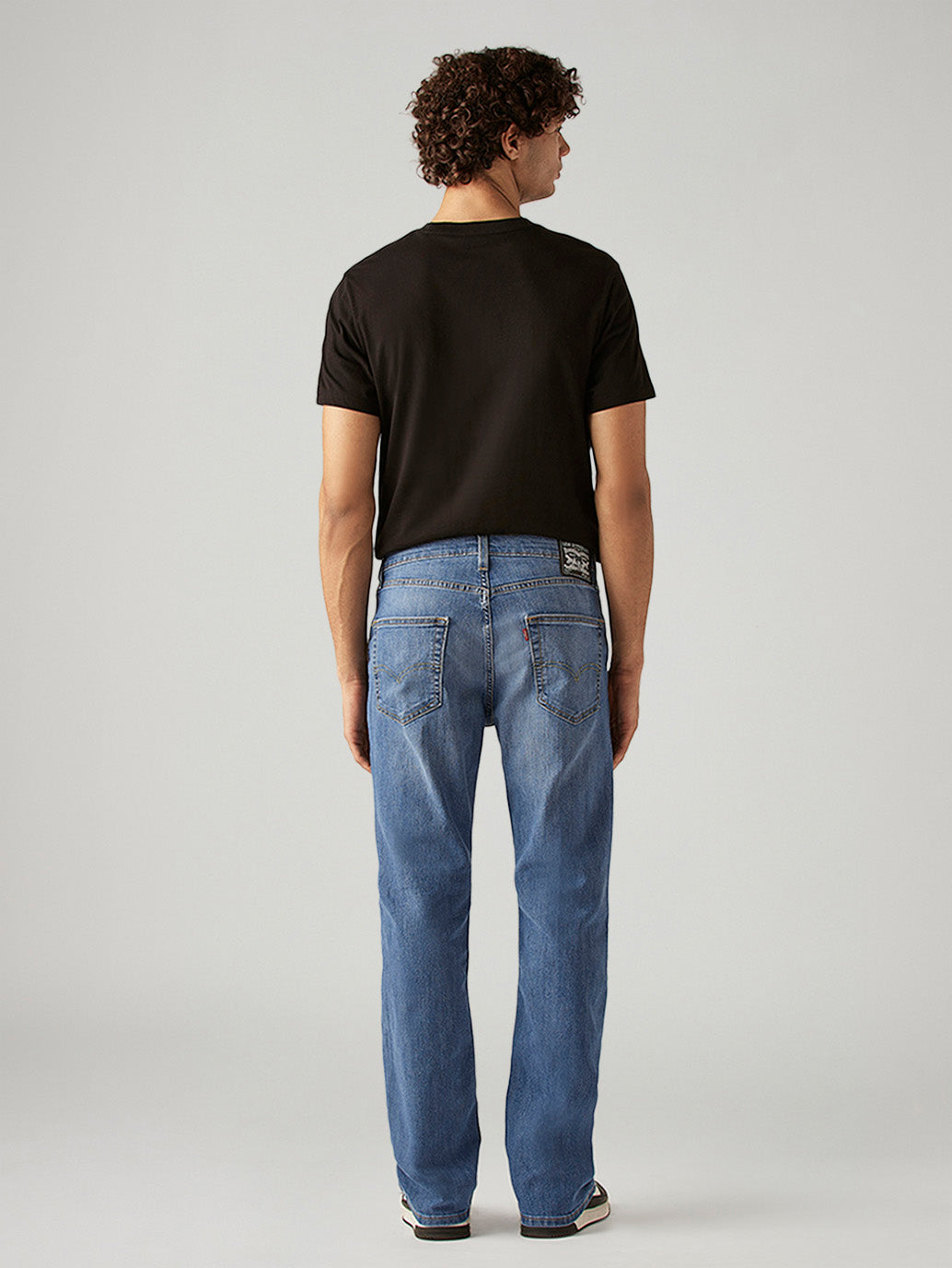 Men's 527 Blue Bootcut Fit Mid Rise Jeans - Back View