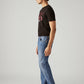 Men's 527 Blue Bootcut Fit Mid Rise Jeans - Side View