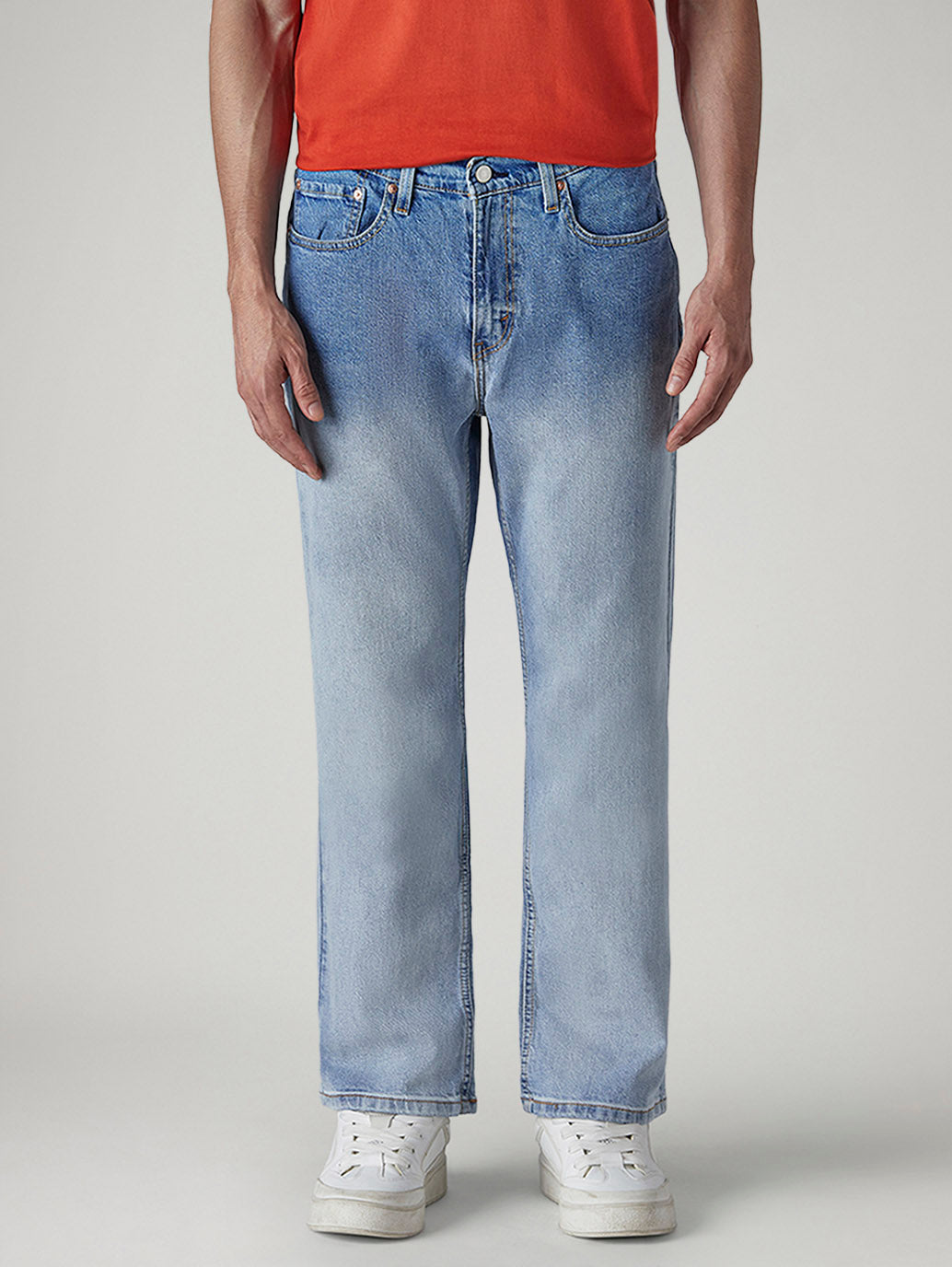 Men's 527 Light Indigo Bootcut Fit Mid Rise Jeans - Front View