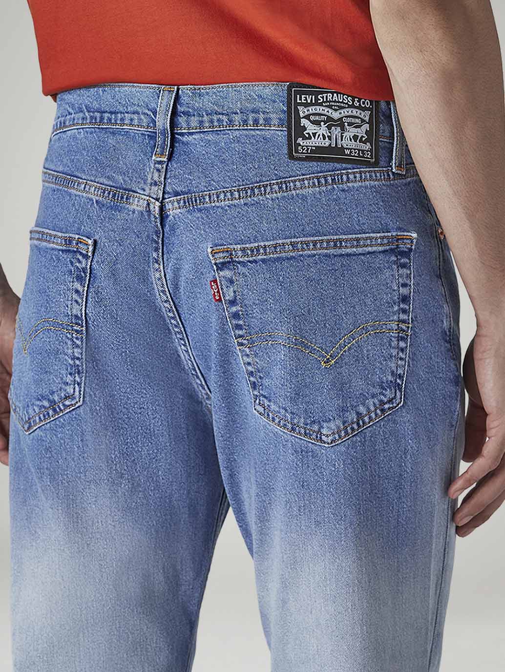 Men's 527 Light Indigo Bootcut Fit Mid Rise Jeans - 20 View