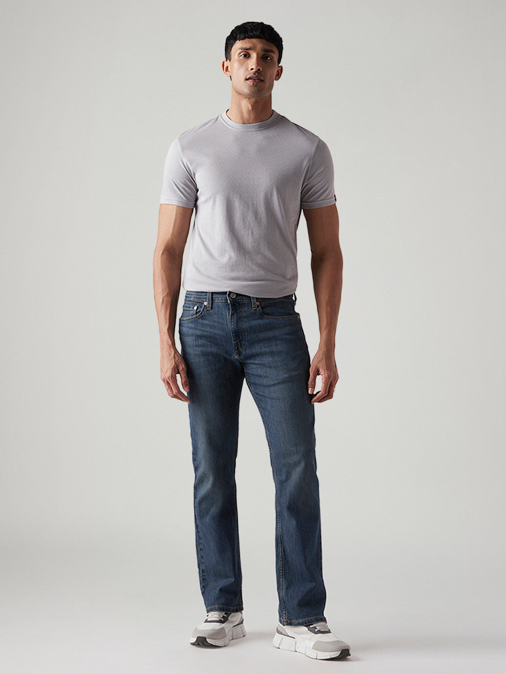 Men's 527 Dark Indigo Bootcut Fit Mid Rise Tinted Jeans - Front View