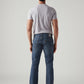 Men's 527 Blue Bootcut Fit Mid Rise Jeans - Back View