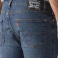 Men's 527 Blue Bootcut Fit Mid Rise Jeans - Detail View