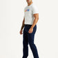 Men's 527 Dark Blue Bootcut Mid Rise Jeans - Side View