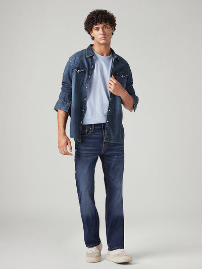 levi's Men's 527 Med Indigo Bootcut Fit Mid Rise Tinted Jeans-picture-21