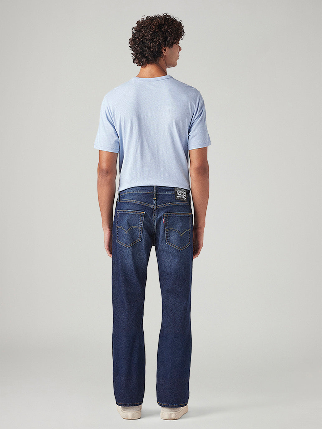 Men's 527 Med Indigo Bootcut Fit Mid Rise Tinted Jeans - Back View