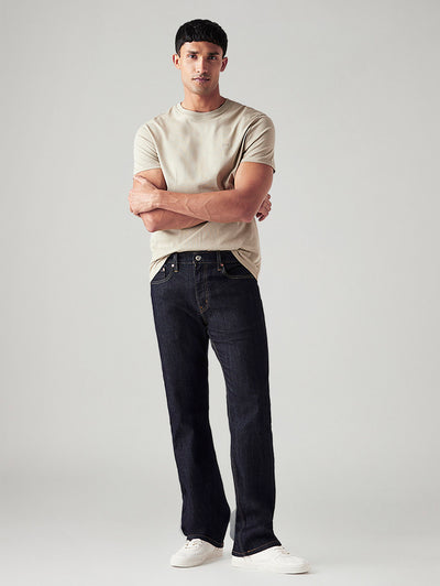 Men's 527 Navy Bootcut Fit Mid Rise Jeans-image-25