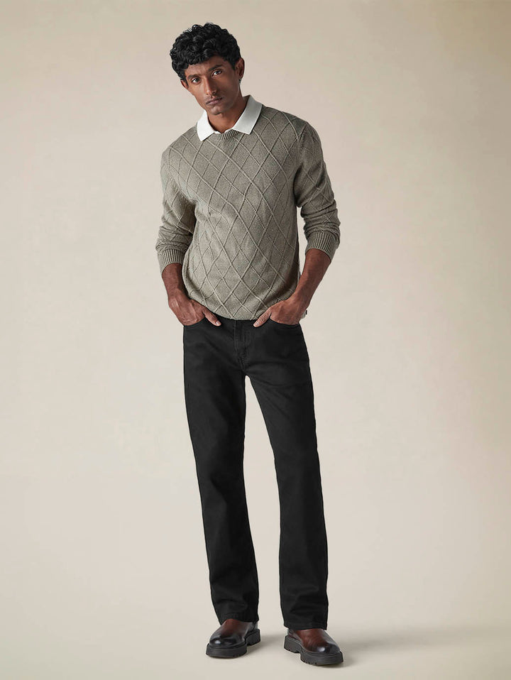 Mens 527 Mid Rise Bootcut Fit Cotton Stretch Blend Jeans