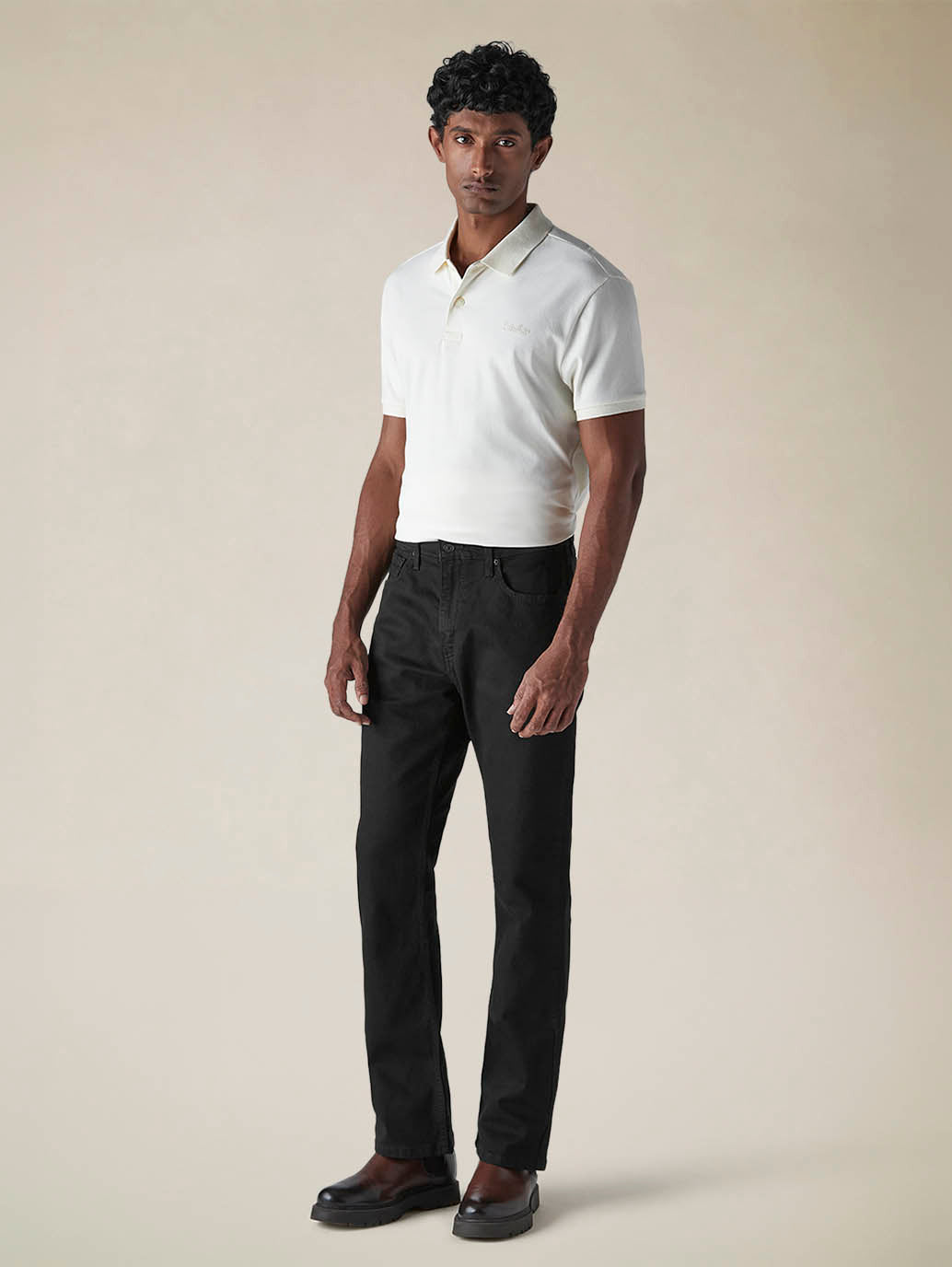 Mens 527 Mid Rise Bootcut Fit Cotton Stretch Blend Jeans - Side View