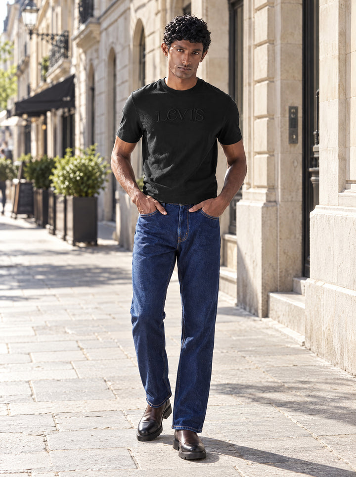 Mens 527 Mid Rise Bootcut Fit Cotton Stretch Blend Jeans