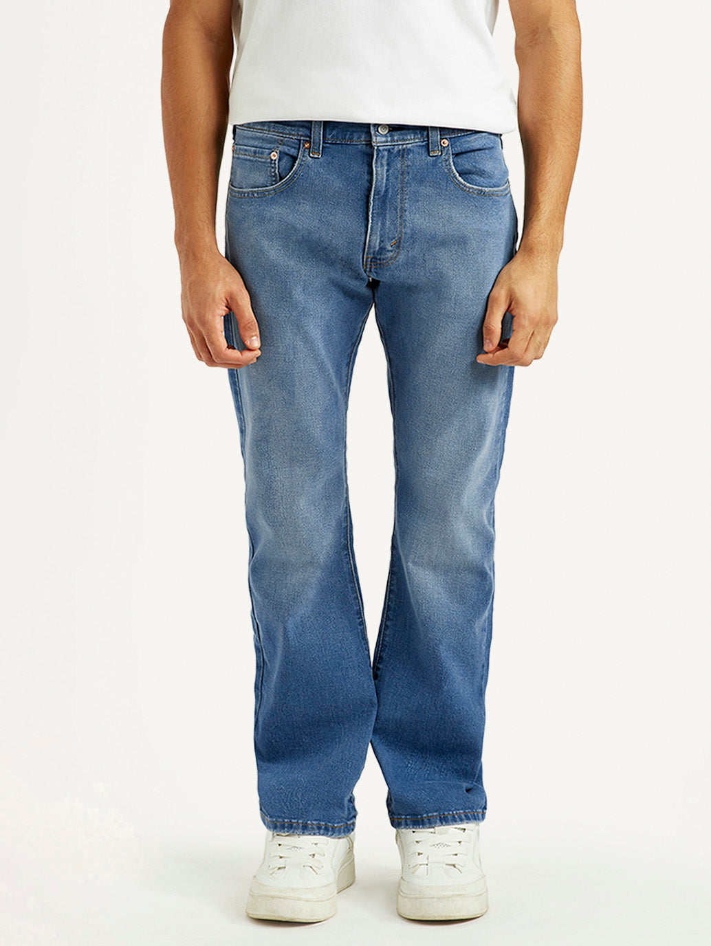 Men's 517 Med Indigo Bootcut Fit Mid Rise Jeans - Front View
