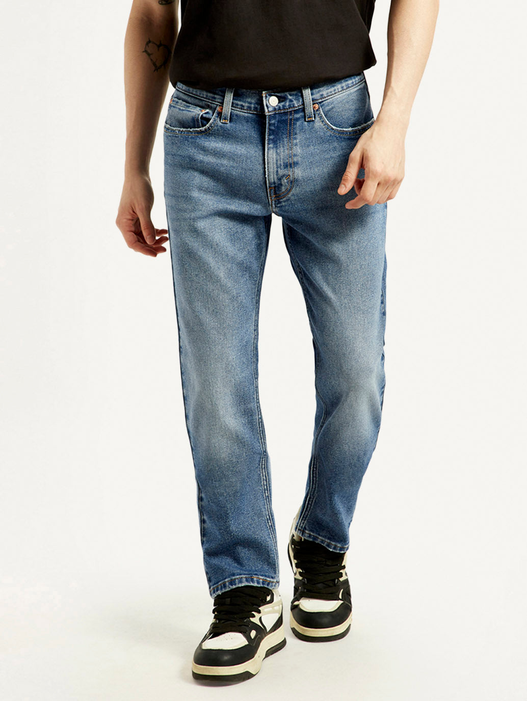 Men's 517 Med Indigo Bootcut Fit Mid Rise Jeans - Front View