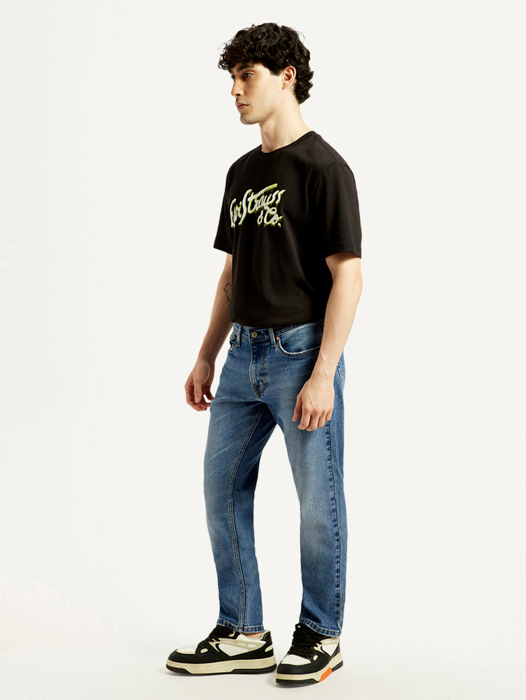 Men's 517 Med Indigo Bootcut Fit Mid Rise Jeans - Side View