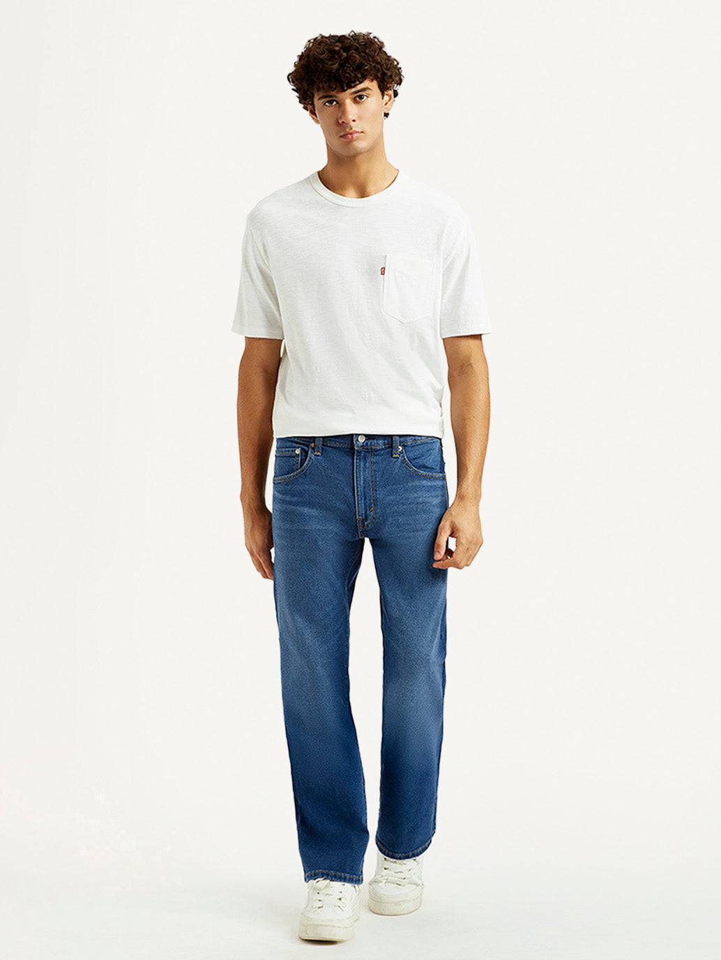 Men's 517 Med Indigo Bootcut Fit Mid Rise Jeans - Front View