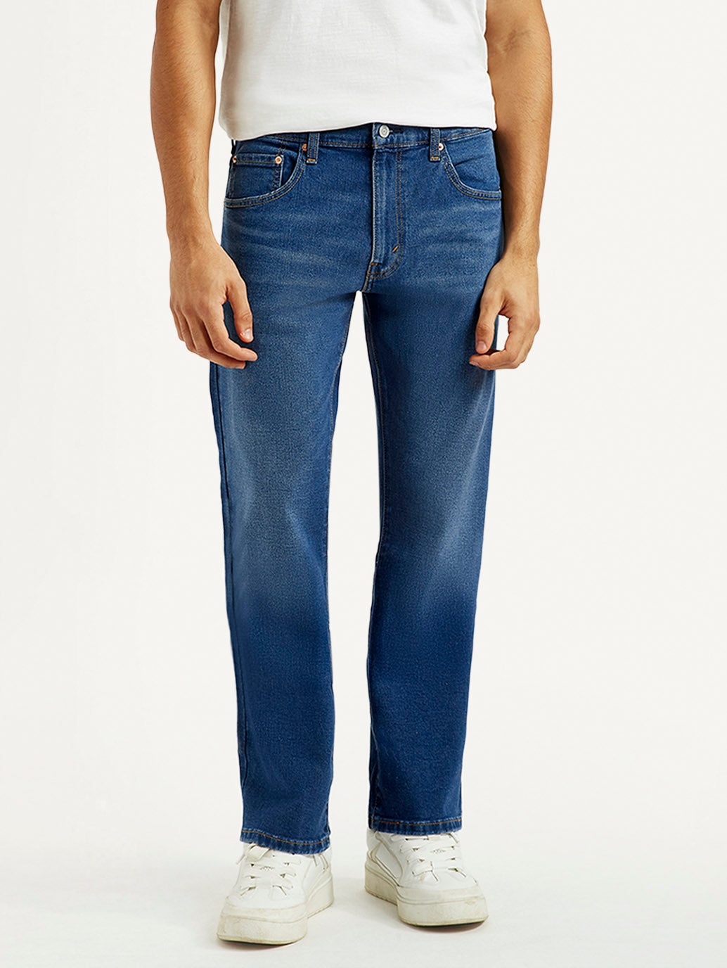 Men's 517 Med Indigo Bootcut Fit Mid Rise Jeans - Front View