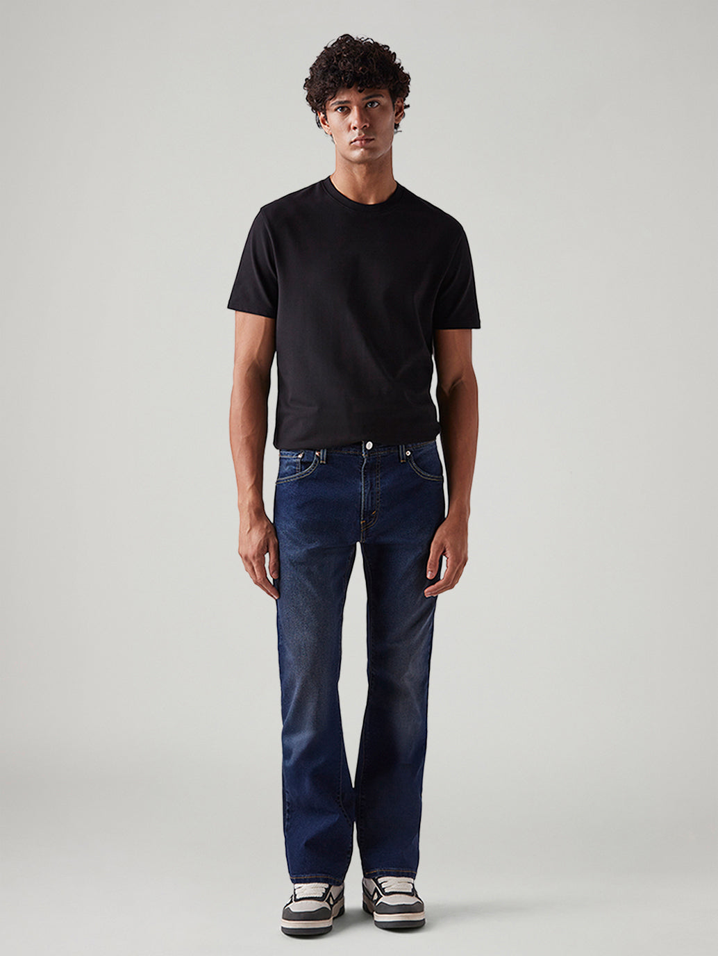 Men's 517 Dark Blue Bootcut Fit Mid Rise Tinted Jeans – Levis