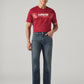 Men's 517 Dark Blue Bootcut Fit Mid Rise Jeans - Front View