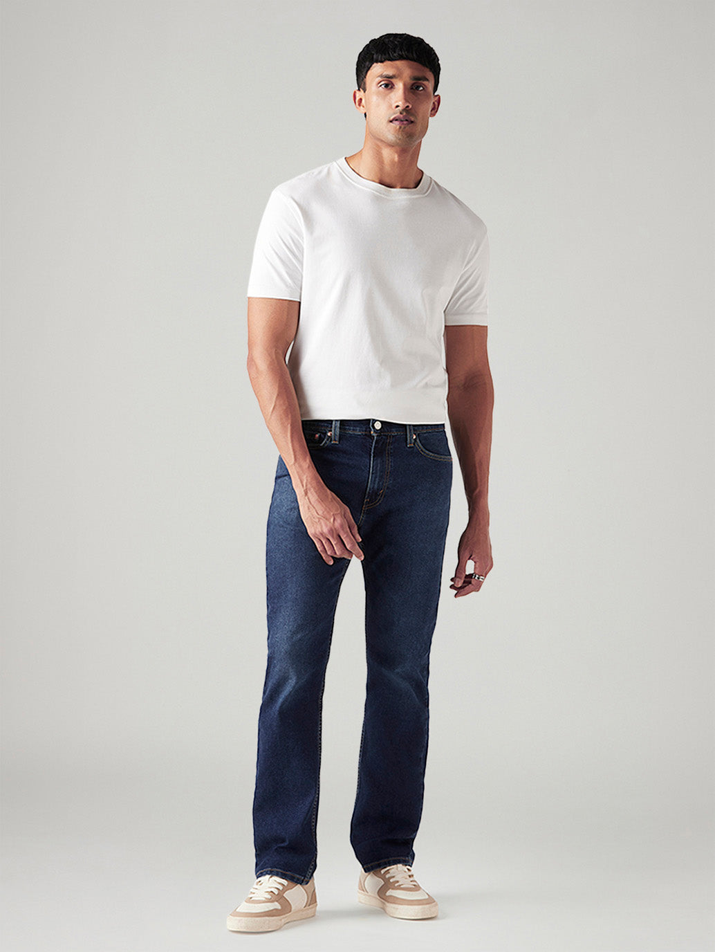 Men's 517 Dark Indigo Bootcut Fit Mid Rise Jeans - Front View