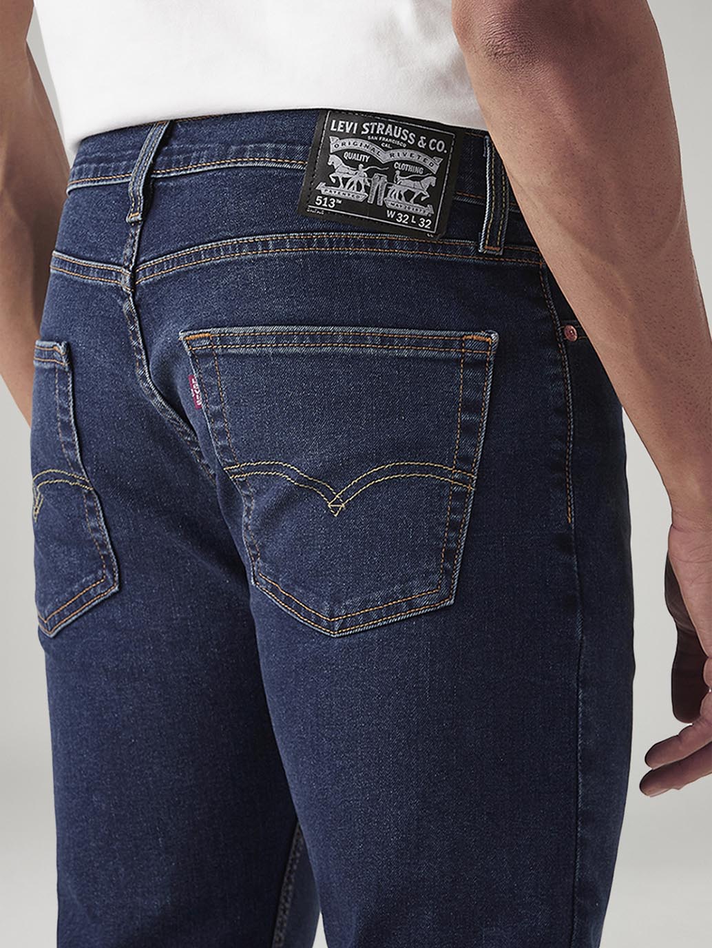 Men's 517 Dark Indigo Bootcut Fit Mid Rise Jeans - Detail View