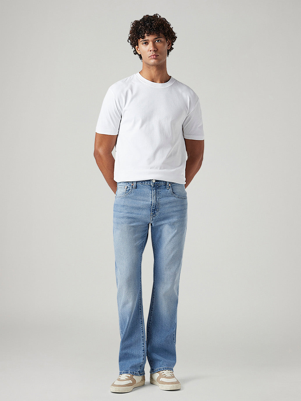 Men's 517 Light Blue Bootcut Fit Mid Rise Jeans