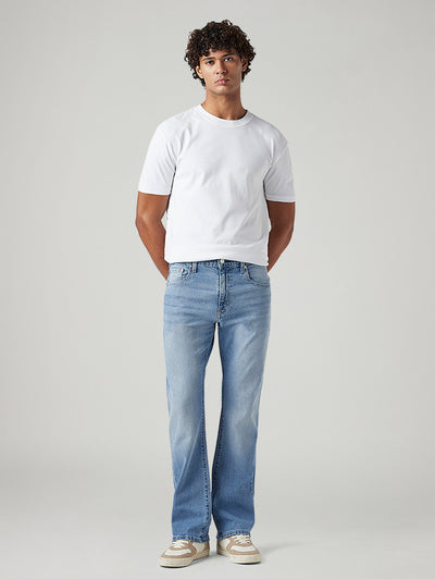 Men's 517 Light Blue Bootcut Fit Mid Rise Jeans-image-9